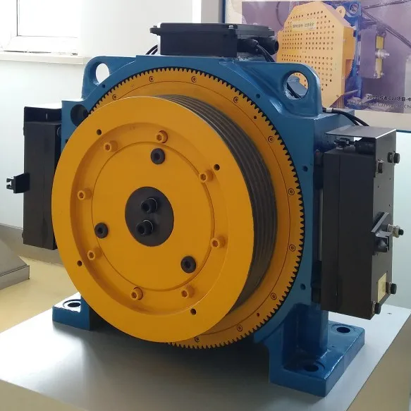 good quality elevator parts elevator gearless traction machine
