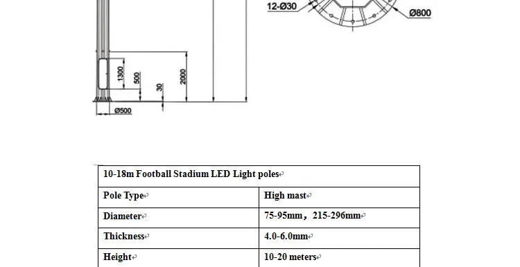 high mast lighting poles