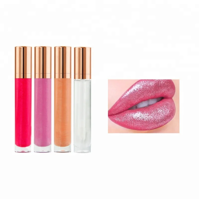 

Private labeling lip gloss set custom logo clear lipgloss with 7 colors