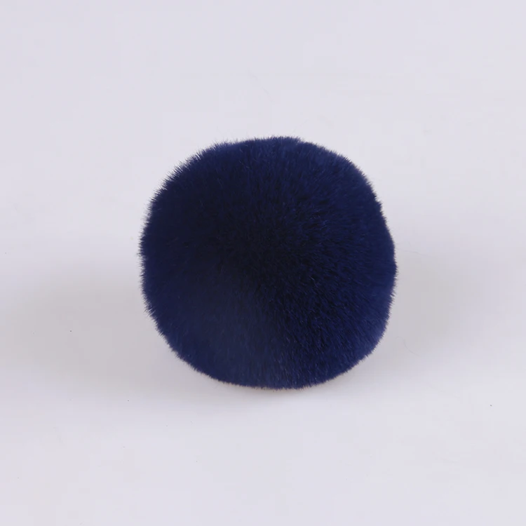 
Wholesale good furry faux rex rabbit hair ball/ pompom for hat Shoes 