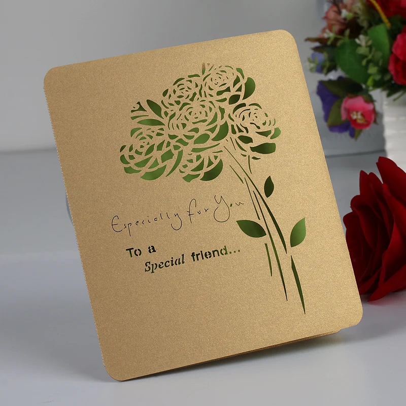 Luxury Cheap Handmade Teachers Day Greeting Card 3d Laser Cutting