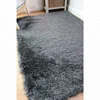 shinning silk shaggy rug grey floor carpet tianjin carpet