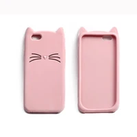 

For iphone 6 7 8 plus x xr xs max cell silicone phone case,black white pink animal 3d cartoon cat mobile phone back cover cases