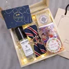 Cocostyles custom country style quadrate bridesmaid gift box with lock for forest wedding
