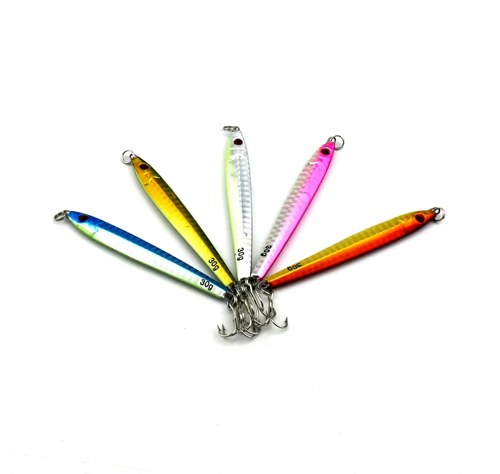 

in stock 20g,40g,60g,80g metal jig fishing lure, 5 colors as pictures