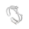 ANKA Bar Setting CZ Star Finger Ring Center Zircon Stone Design For Women R135448