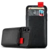 Retail Hot Sale Dual Card Holder Pocket Litchi PU Leather Wallet Mobile Phone Cover Case For iPhone X XS XR