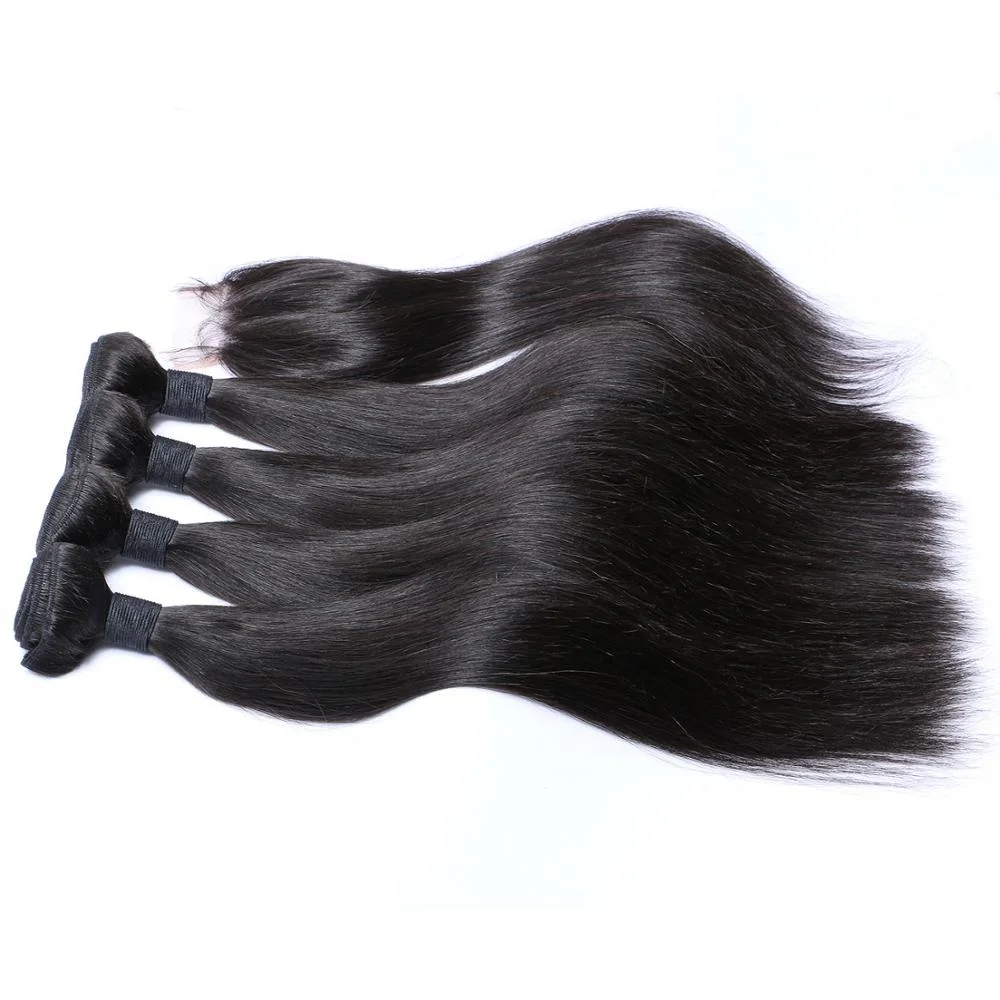 

Bulk 10a Human Hair Weave Bundles,Silky Straight Raw Indian Hair, Natural black;and accept customer color chart