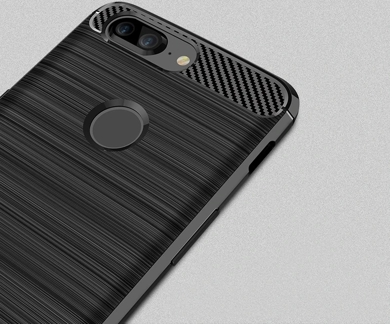 2017 New Arrival Carbon Fiber Tpu case For Oneplus 5t brushed tpu soft cover For Oneplus 5t