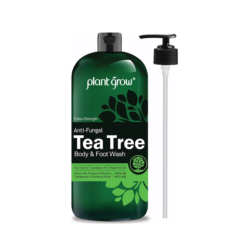 Hot Selling Natural Organic Tea Tree Shower Gel Deep Cleaning