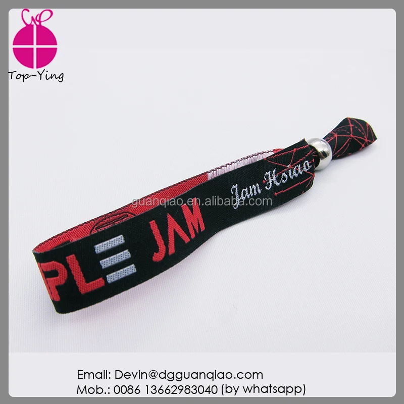 Custom Woven Fabric Cloth Embroidered Wristband Buy Custom