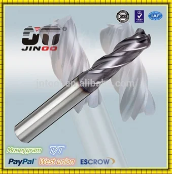 Flute Tungsten Carbide  Milling Cutter 8X75X8X30mm CNC Machining End Mill 45° 4 