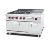 Commercial Freestanding Gas Range with 4-burner & Griddle & Oven