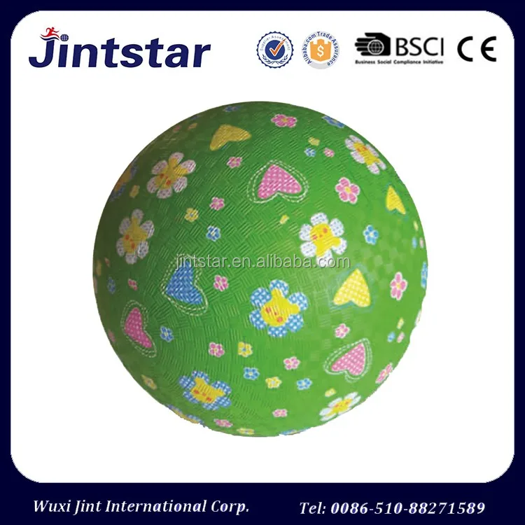 Jintstar Custom Kids Toy Expandable Ball Soft Rubber Playground Ball