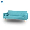 Mid Century Modern Design with Tufted Back and Seat Converts Sofa Cama Sleeper Lounge Upholstery Fabric Sofa