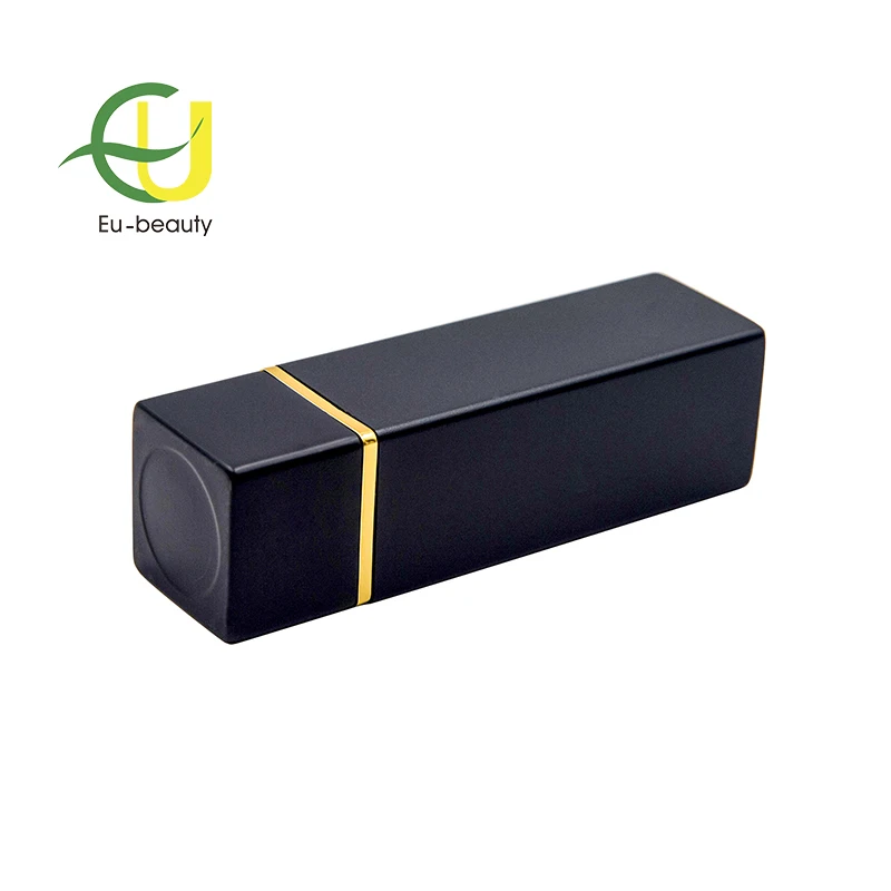 
High-grade black magnet metal lipstick tubea or lip balm container 