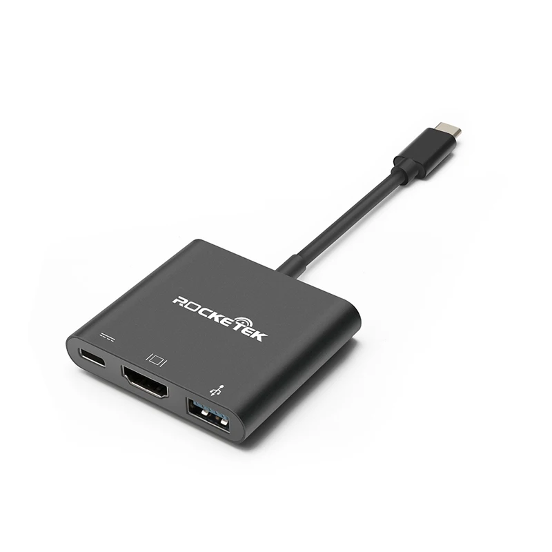 

Aluminum alloy USB 3.1 Type C HDMI Adapter Cable Male To Female USB-C To HDMI 1080P Converter For Macbook Chromebook, Black