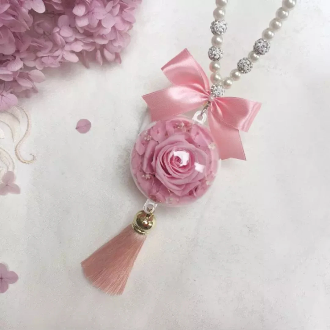 eternal rose and necklace