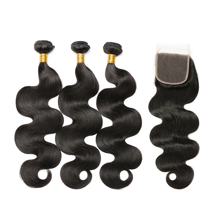 

Brazilian Human Hair Weave Bundles,Cheap Body Wave Hair Bundles with Closure, N/a