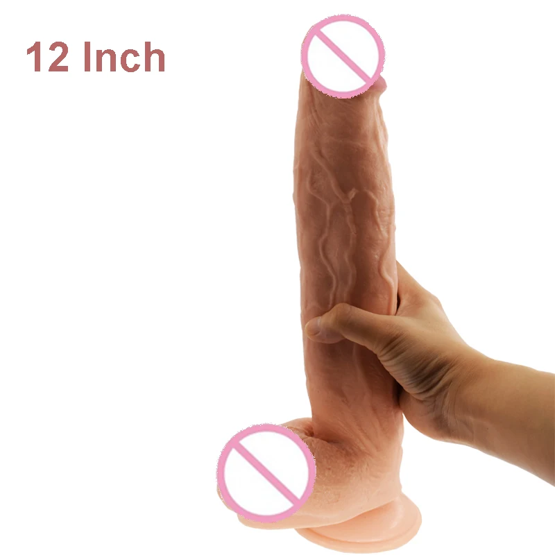 Long Giant Huge Realistic Big Penis Sex Toy 12 Inch Dildo
