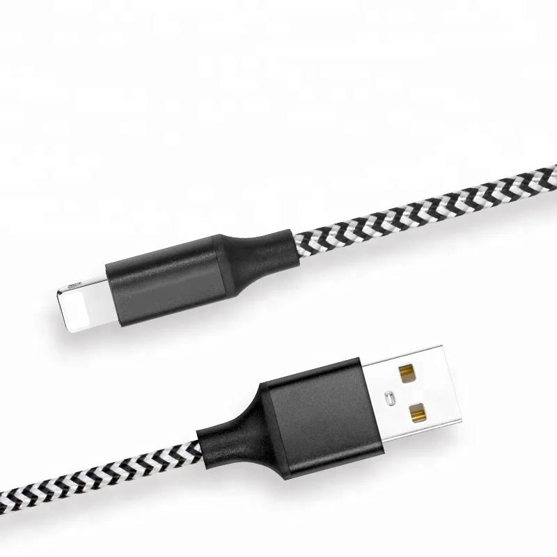 

High Speed MFI 3.3ft Braided Mobile Phone Charger Cables Micro USB Data Cable For iPhone 7 8 PLUS X, Customized