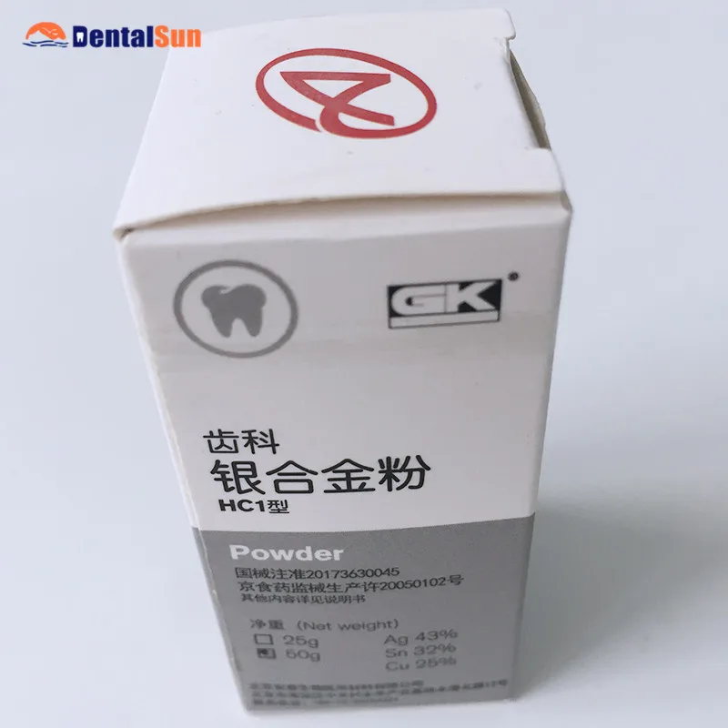 Dental Amalgam Alloy Powder/gk Alloy For Dental Amalgam 50g/bottle