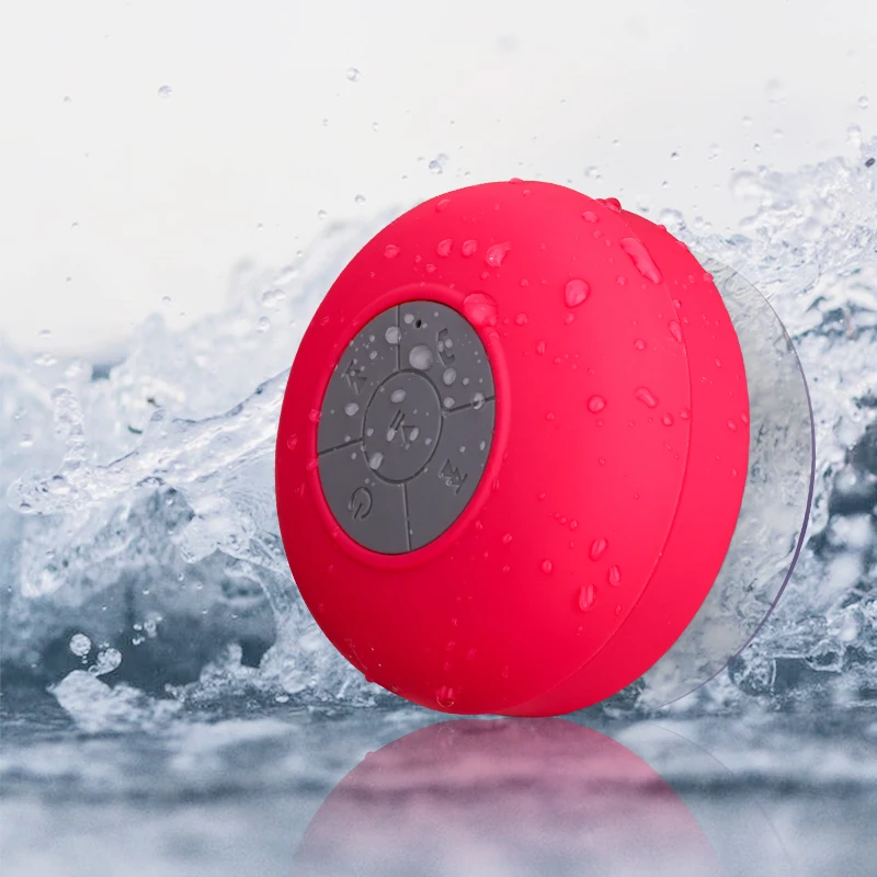 

Best selling Waterproof IPX4 Sucker Splash Proof Portable Mini Wireless Bluetooth Speaker With Built In Mic