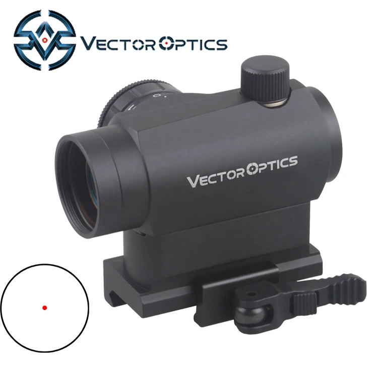 

Vector Optics Maverick 1x22 Red Dot Scope Sight with QD Riser Picatinny Mount for Real Fire Caliber Compact Style Hunting China