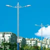 6M round galvanized street steel pole/lamp post/lighting pillar