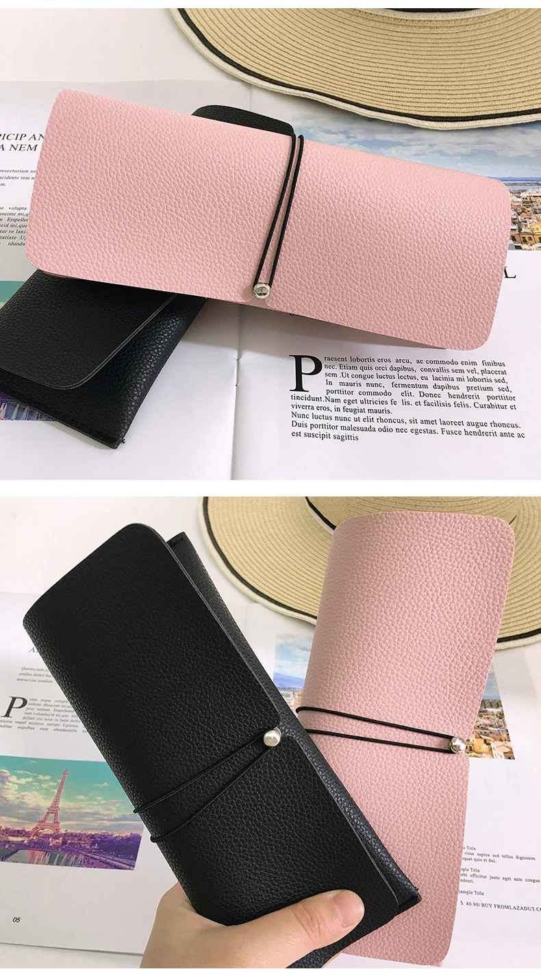 Variety of colors available for eyeglasses case