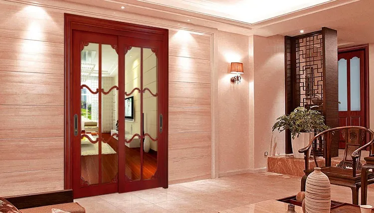 De Madera Moderna Puertas Corredizas De Vidrio Correderas Modelo