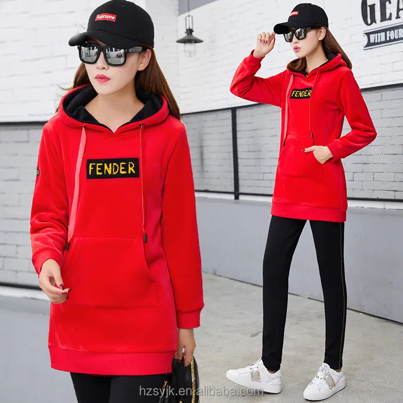

Hot sale ladies hooded sweatshirt dresses wholesale custom hoodies womens casual warm jogging coat, Custom color