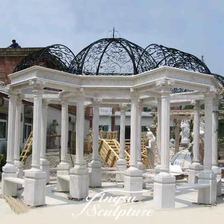 花园庭院装饰石中国花园凉亭 Buy 中国花园凉亭 石凉亭 大型户外石材凉亭product On Alibaba Com