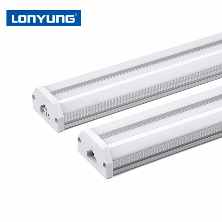 Linkable ETL CE SAA double T5  tube shop light 110lm/w t5 strip light led fixture 300mm-2400mm 2700-6500k t5 fluorescent lamp