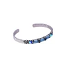 sl00310c Vintage Jewelry Gem Stone Cuff Men Bracelet Bangle Women