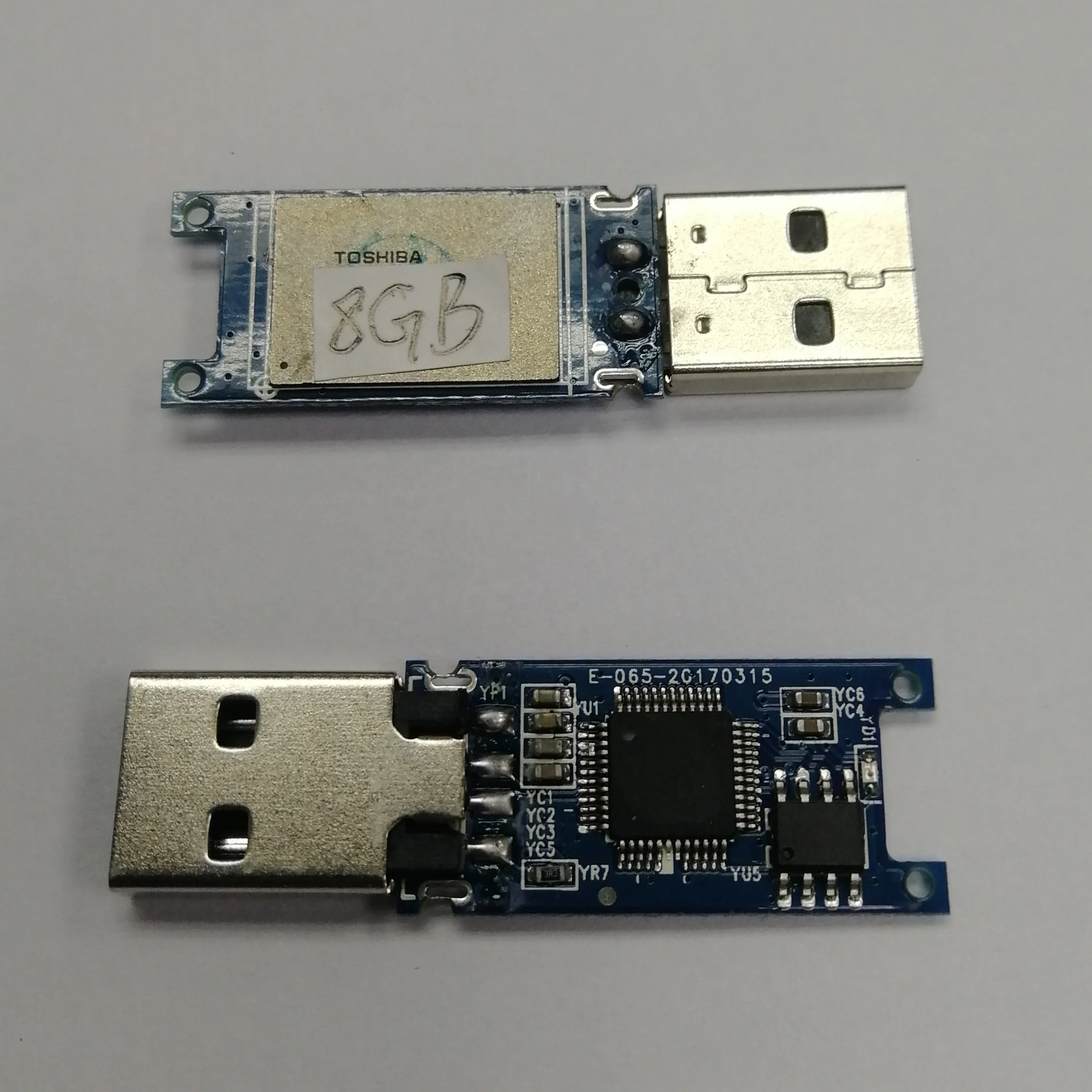 袋芯片 8 gb usb 閃存驅動器 pcba 板無盒