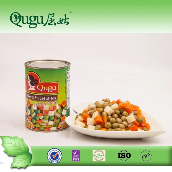 
canned mix vegetables and sweet corn with nutrition 