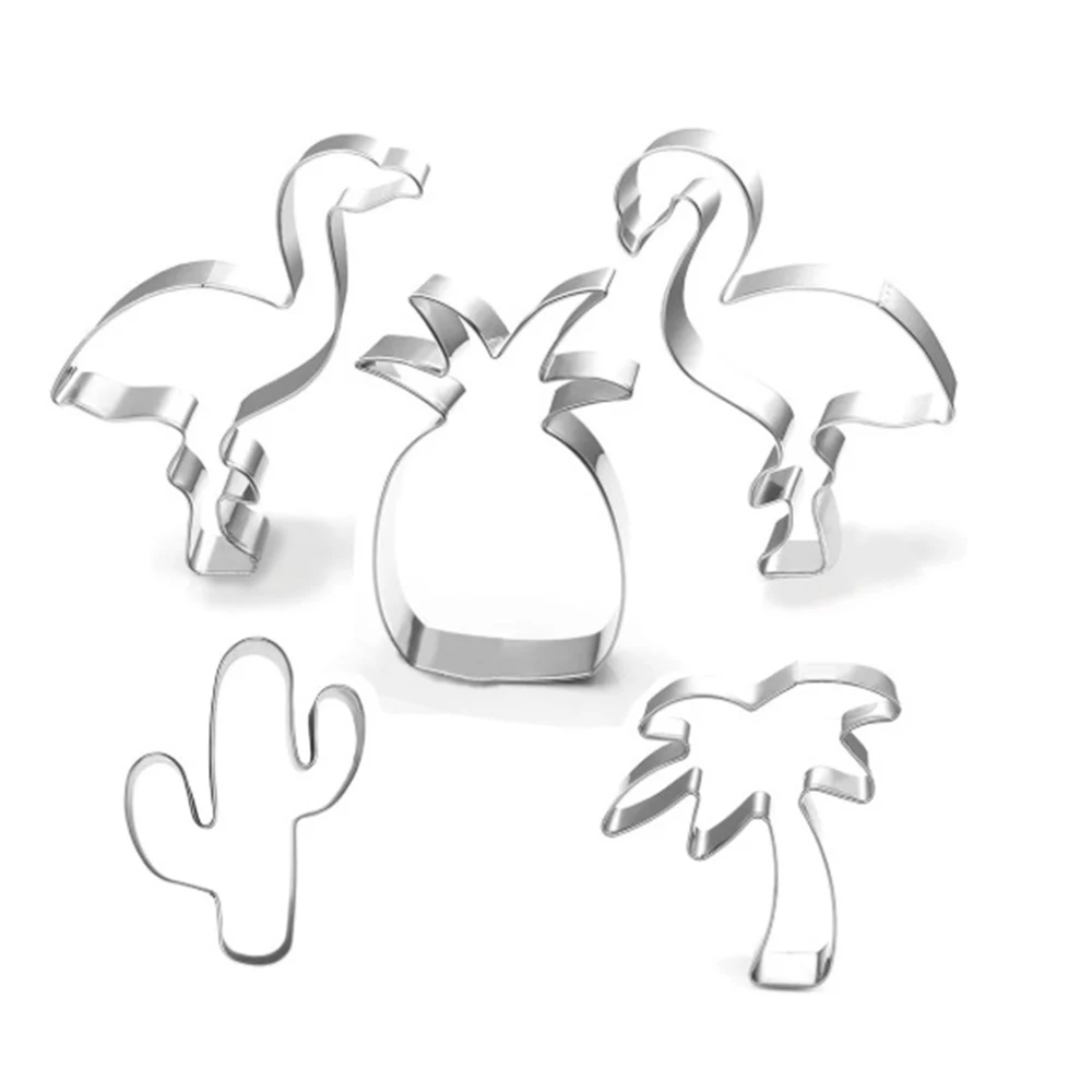 
Premium 5pcs Hawaiian Cookie Cutter Set 
