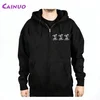 Custom black zipper hooded hoodies on sale