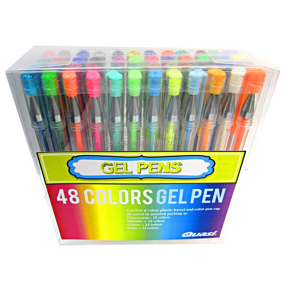 box of gel pens