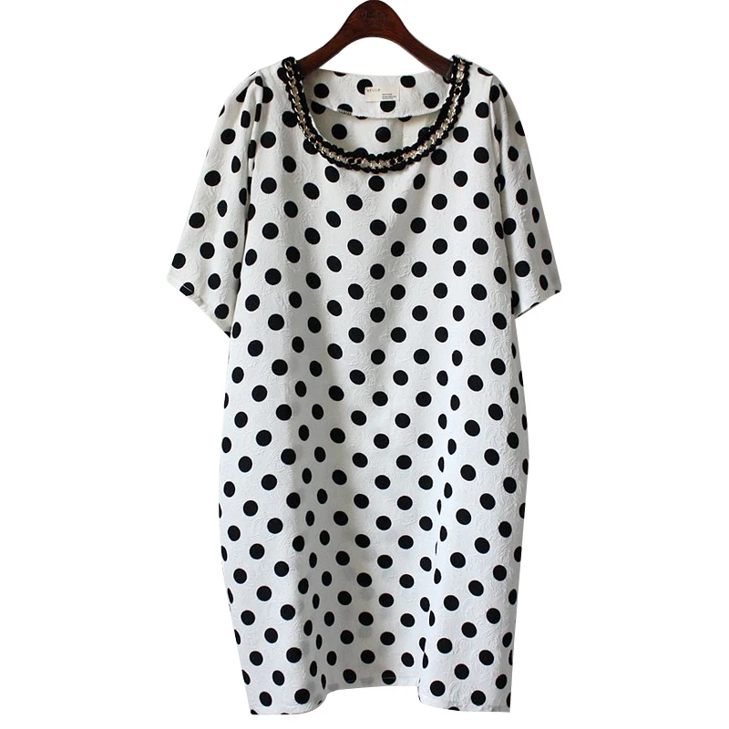 dot shirt dress