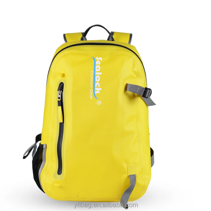 

20L Yellow Waterproof Dry Bag Camping Hiking with airtight Backpack, Customized