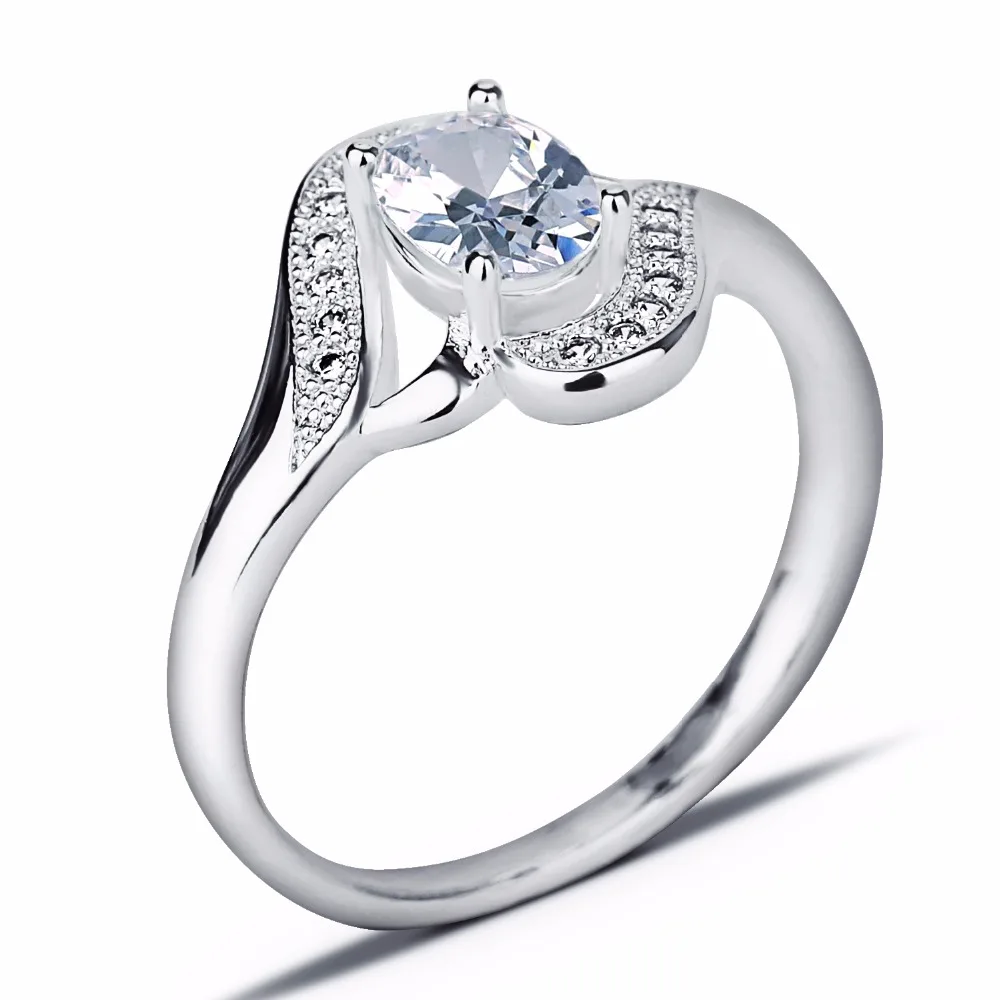 

1 MOQ ON STOCK single stone latest wedding CZ rings jewelry women designs