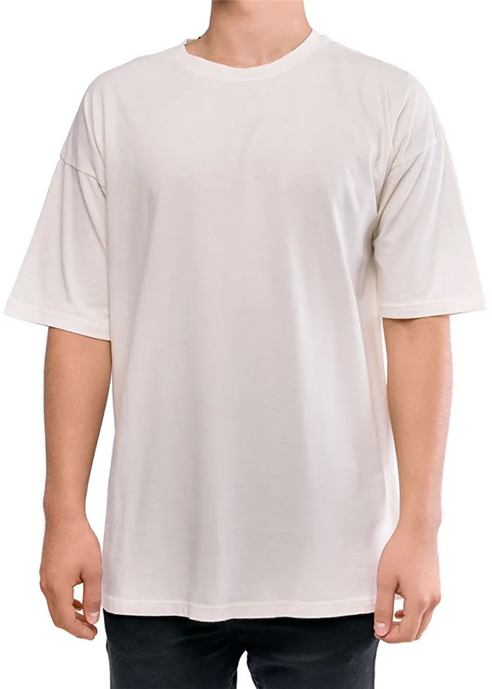 Wholesale Drop Shoulder T Shirt Men Blank Short Sleeve Tee Hipster ...