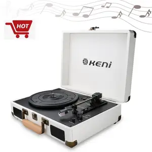 Portable USB Suitcase Vinyl Record Player