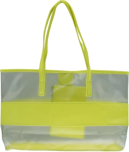 

Shopping beach transparent color clear pvc shoulder bag
