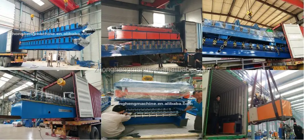 automactic color glazed tile sheet metal roofing forming machine