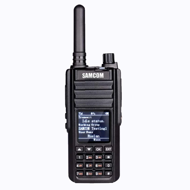 

GPS Walkie Talkie SIM Card Rugged Military SAMCOM CP-320 WCDMA Mobile Phone Radio, Black