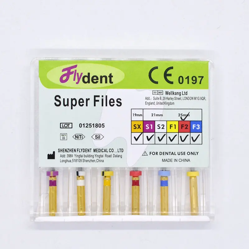 
Dental super files dental rotary files endodontic files Use for Root canal cleaning dental insrument 