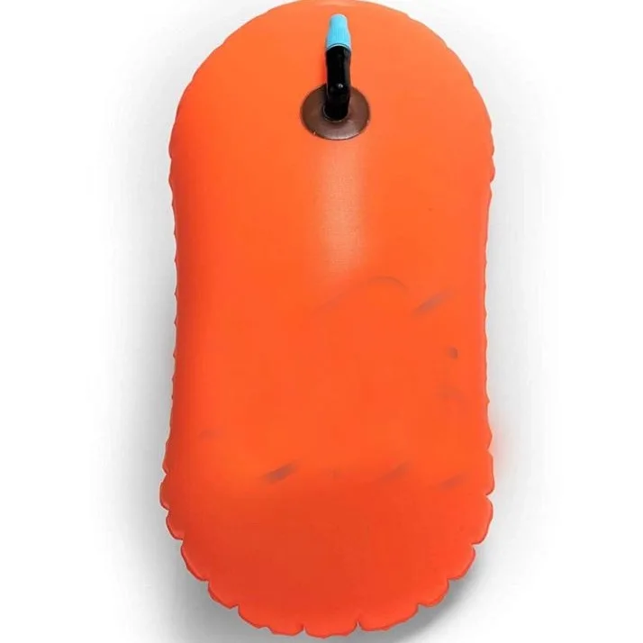 

Lightweight Custom Logo Inflatable Buoy Floating Dry Bag Waterproof Favorable Swim Aid Safe Buoy Bag Swimming Partner, Customized